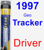 Driver Wiper Blade for 1997 Geo Tracker - Assurance
