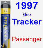 Passenger Wiper Blade for 1997 Geo Tracker - Assurance