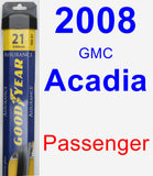 Passenger Wiper Blade for 2008 GMC Acadia - Assurance