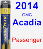 Passenger Wiper Blade for 2014 GMC Acadia - Assurance