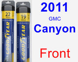 Front Wiper Blade Pack for 2011 GMC Canyon - Assurance
