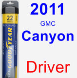 Driver Wiper Blade for 2011 GMC Canyon - Assurance