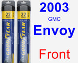 Front Wiper Blade Pack for 2003 GMC Envoy - Assurance