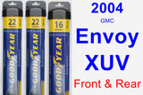 Front & Rear Wiper Blade Pack for 2004 GMC Envoy XUV - Assurance