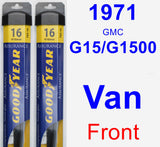 Front Wiper Blade Pack for 1971 GMC G15/G1500 Van - Assurance
