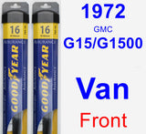 Front Wiper Blade Pack for 1972 GMC G15/G1500 Van - Assurance