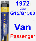 Passenger Wiper Blade for 1972 GMC G15/G1500 Van - Assurance