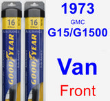 Front Wiper Blade Pack for 1973 GMC G15/G1500 Van - Assurance