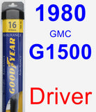 Driver Wiper Blade for 1980 GMC G1500 - Assurance