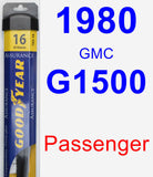 Passenger Wiper Blade for 1980 GMC G1500 - Assurance