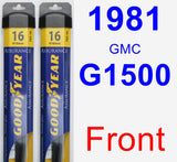 Front Wiper Blade Pack for 1981 GMC G1500 - Assurance