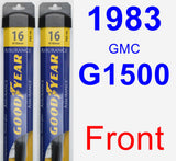 Front Wiper Blade Pack for 1983 GMC G1500 - Assurance