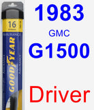 Driver Wiper Blade for 1983 GMC G1500 - Assurance