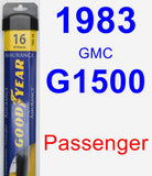 Passenger Wiper Blade for 1983 GMC G1500 - Assurance