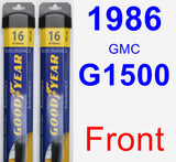 Front Wiper Blade Pack for 1986 GMC G1500 - Assurance