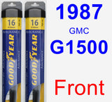 Front Wiper Blade Pack for 1987 GMC G1500 - Assurance
