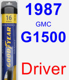 Driver Wiper Blade for 1987 GMC G1500 - Assurance