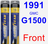 Front Wiper Blade Pack for 1991 GMC G1500 - Assurance