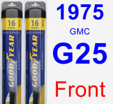 Front Wiper Blade Pack for 1975 GMC G25 - Assurance