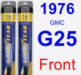 Front Wiper Blade Pack for 1976 GMC G25 - Assurance