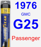 Passenger Wiper Blade for 1976 GMC G25 - Assurance