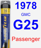 Passenger Wiper Blade for 1978 GMC G25 - Assurance