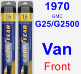 Front Wiper Blade Pack for 1970 GMC G25/G2500 Van - Assurance