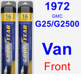Front Wiper Blade Pack for 1972 GMC G25/G2500 Van - Assurance