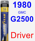 Driver Wiper Blade for 1980 GMC G2500 - Assurance