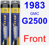 Front Wiper Blade Pack for 1983 GMC G2500 - Assurance