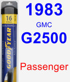 Passenger Wiper Blade for 1983 GMC G2500 - Assurance