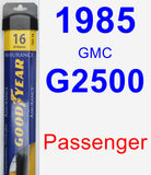 Passenger Wiper Blade for 1985 GMC G2500 - Assurance