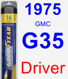 Driver Wiper Blade for 1975 GMC G35 - Assurance