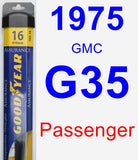 Passenger Wiper Blade for 1975 GMC G35 - Assurance