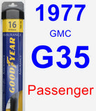 Passenger Wiper Blade for 1977 GMC G35 - Assurance