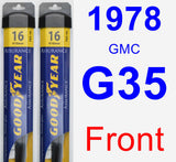 Front Wiper Blade Pack for 1978 GMC G35 - Assurance