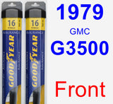 Front Wiper Blade Pack for 1979 GMC G3500 - Assurance