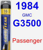 Passenger Wiper Blade for 1984 GMC G3500 - Assurance