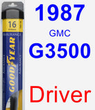 Driver Wiper Blade for 1987 GMC G3500 - Assurance