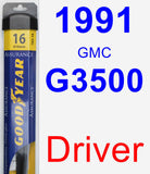 Driver Wiper Blade for 1991 GMC G3500 - Assurance