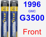 Front Wiper Blade Pack for 1996 GMC G3500 - Assurance