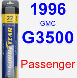 Passenger Wiper Blade for 1996 GMC G3500 - Assurance