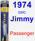 Passenger Wiper Blade for 1974 GMC Jimmy - Assurance