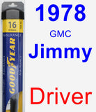 Driver Wiper Blade for 1978 GMC Jimmy - Assurance