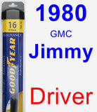 Driver Wiper Blade for 1980 GMC Jimmy - Assurance
