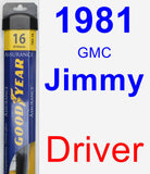 Driver Wiper Blade for 1981 GMC Jimmy - Assurance