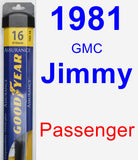 Passenger Wiper Blade for 1981 GMC Jimmy - Assurance