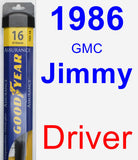 Driver Wiper Blade for 1986 GMC Jimmy - Assurance