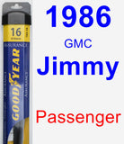 Passenger Wiper Blade for 1986 GMC Jimmy - Assurance