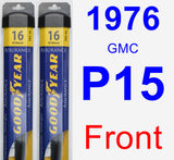 Front Wiper Blade Pack for 1976 GMC P15 - Assurance